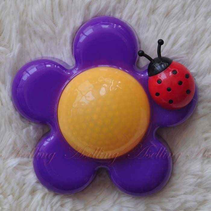 Baby Kid Nursery Room Decor Bedside LED Touch Moon Light Flower Night