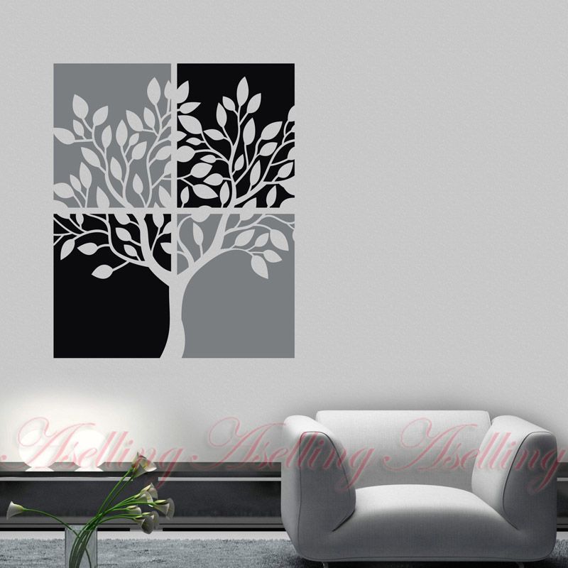 2 colors diy hollow tree vinyl wall stickers home decor room decal w124 ebay 2 colors diy hollow tree vinyl wall stickers home decor room decal w124 ebay