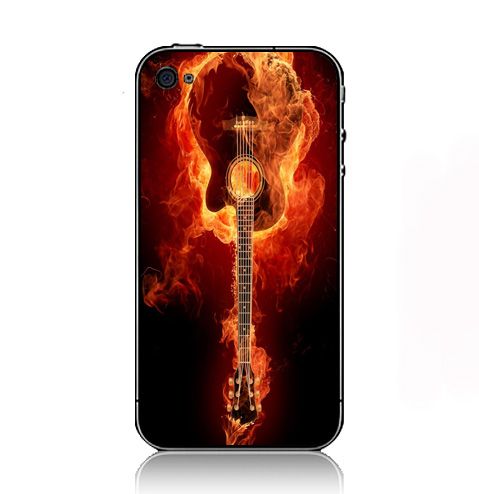 Fire In Flames Guitars    iPhone Case Cover      300