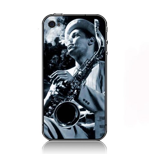 Jazz Monochrome Saxophones iPhone Kılıf-Kapak 453