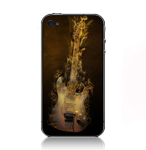 Music Fire Instruments Guitars Artwork    iPhone Case Cover      745