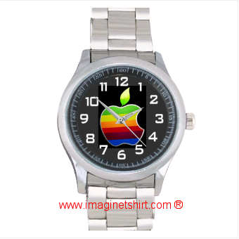 Apple Logo Sport Metal Watch 004
