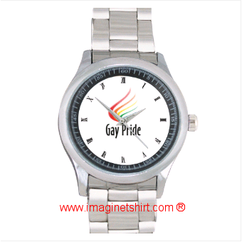 Gay Pride Logo Sport Metal Watch 0127