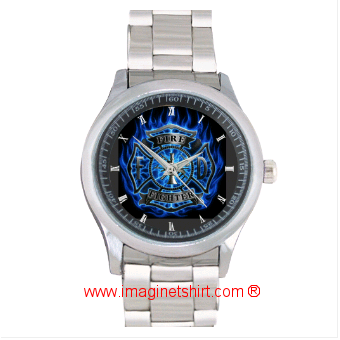 BLUE FIREFIGHTER Sport Metal Watch 012