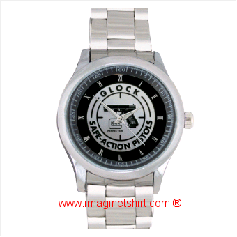 GLOCK HANDGUNS STEEL Sport Metal Watch 041
