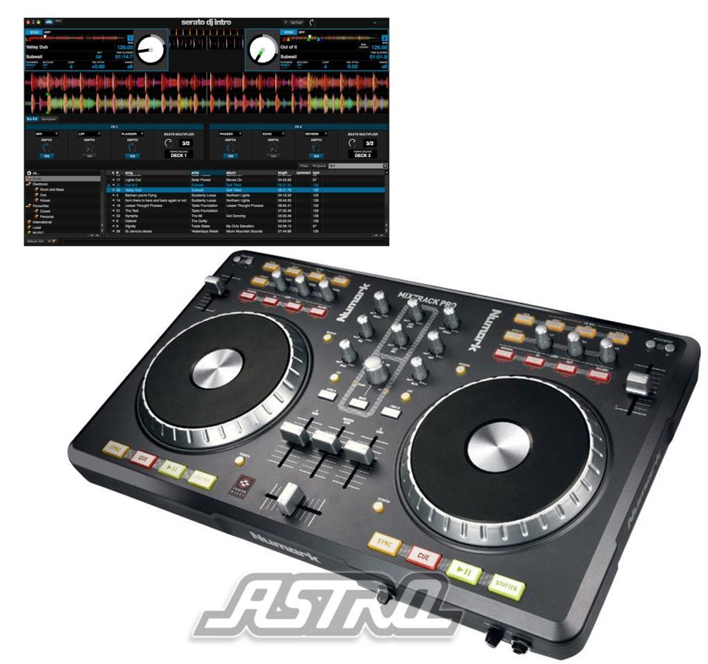 Numark Mixtrack PRO DJ Software Controller W Built IN Audio I O Serato ...