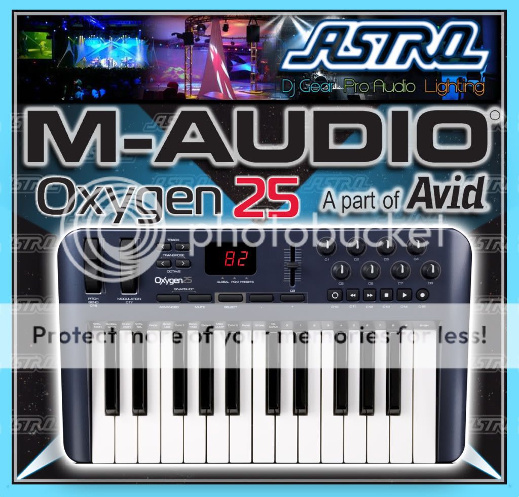 Audio Oxygen 25 25 Key USB MIDI Controller 3rd Gen V3  